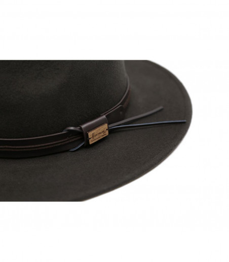 Herman brown wool fedora